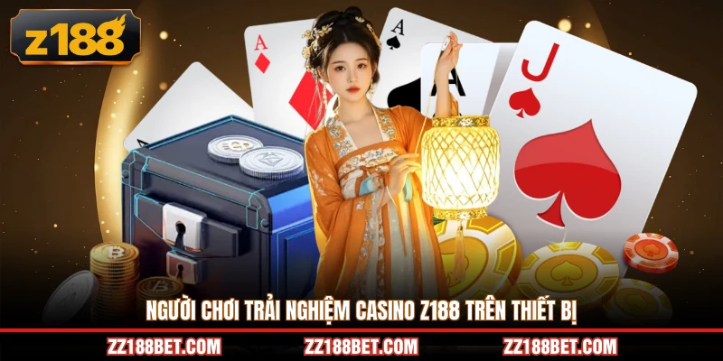 Người chơi trải nghiệm casino trên thiết bị